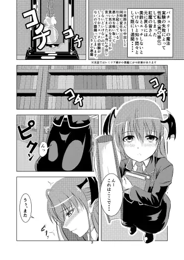 [Hakomaru] Gensou Otoko Musume Kurenai Makan! Remilia & Koakuma Fhentai - Page 2