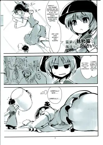 [Abzome] Reimu no Katsuyakukin de Marisa ga Abunai - Fhentai