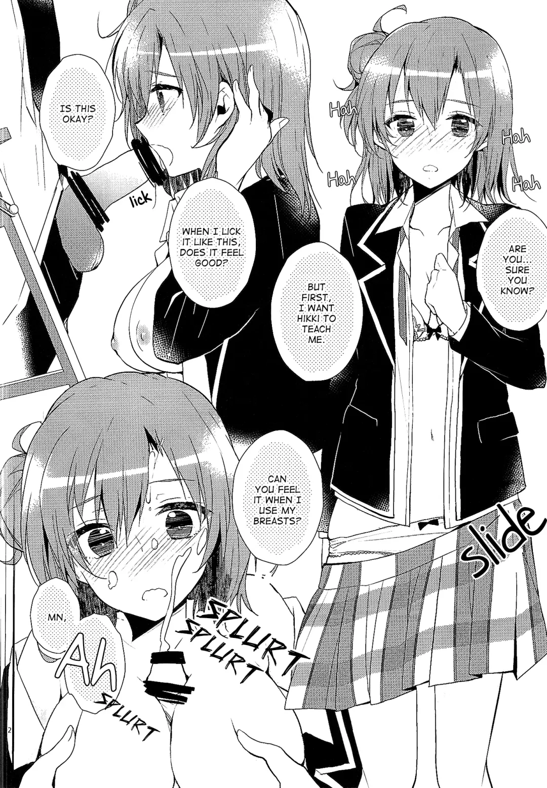 [Peke] Chotto, Yuigahama-san chika sugimasu yo. | Wait a minute, you're getting too close, Yuigahama-san. Fhentai - Page 11