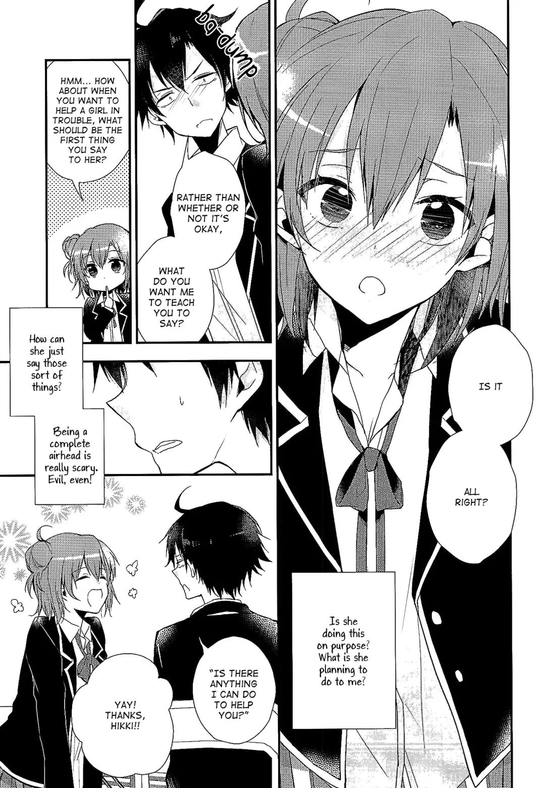 [Peke] Chotto, Yuigahama-san chika sugimasu yo. | Wait a minute, you're getting too close, Yuigahama-san. Fhentai - Page 8