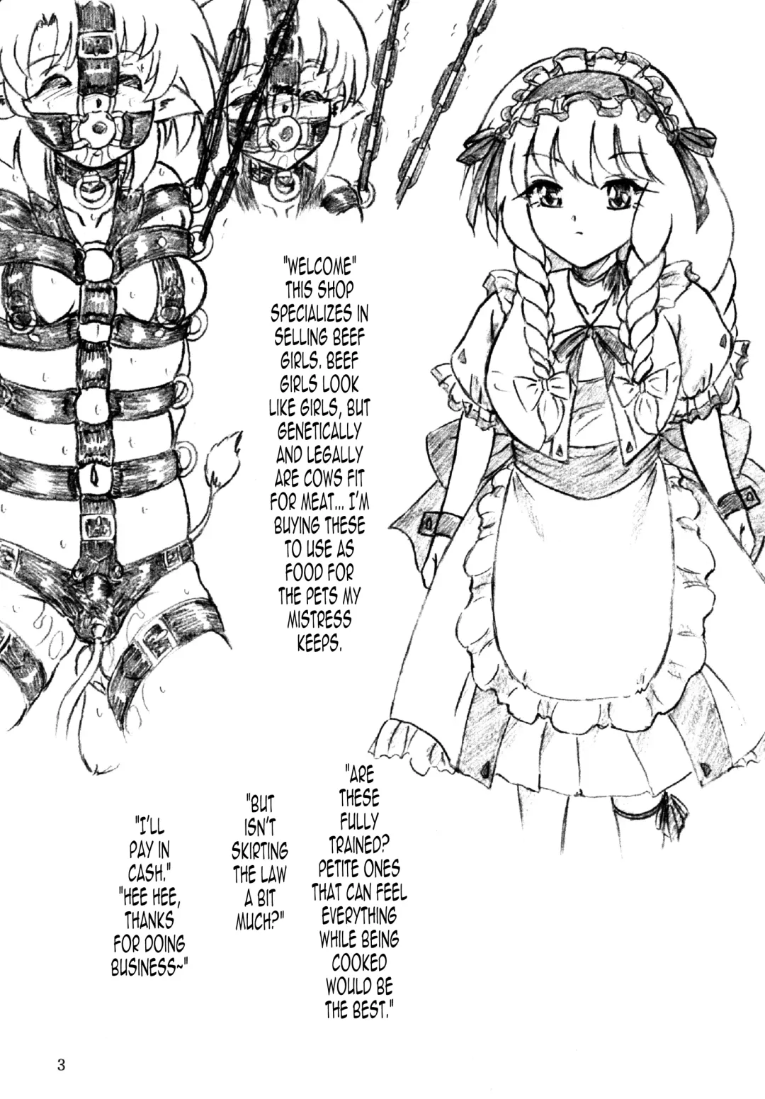 [Sumomo Ex] Gyuuniku Shoujo to Esagakari to Ojou-sama | Beef Girls and the Feed Supervisor and the Young Lady Fhentai.net - Page 2