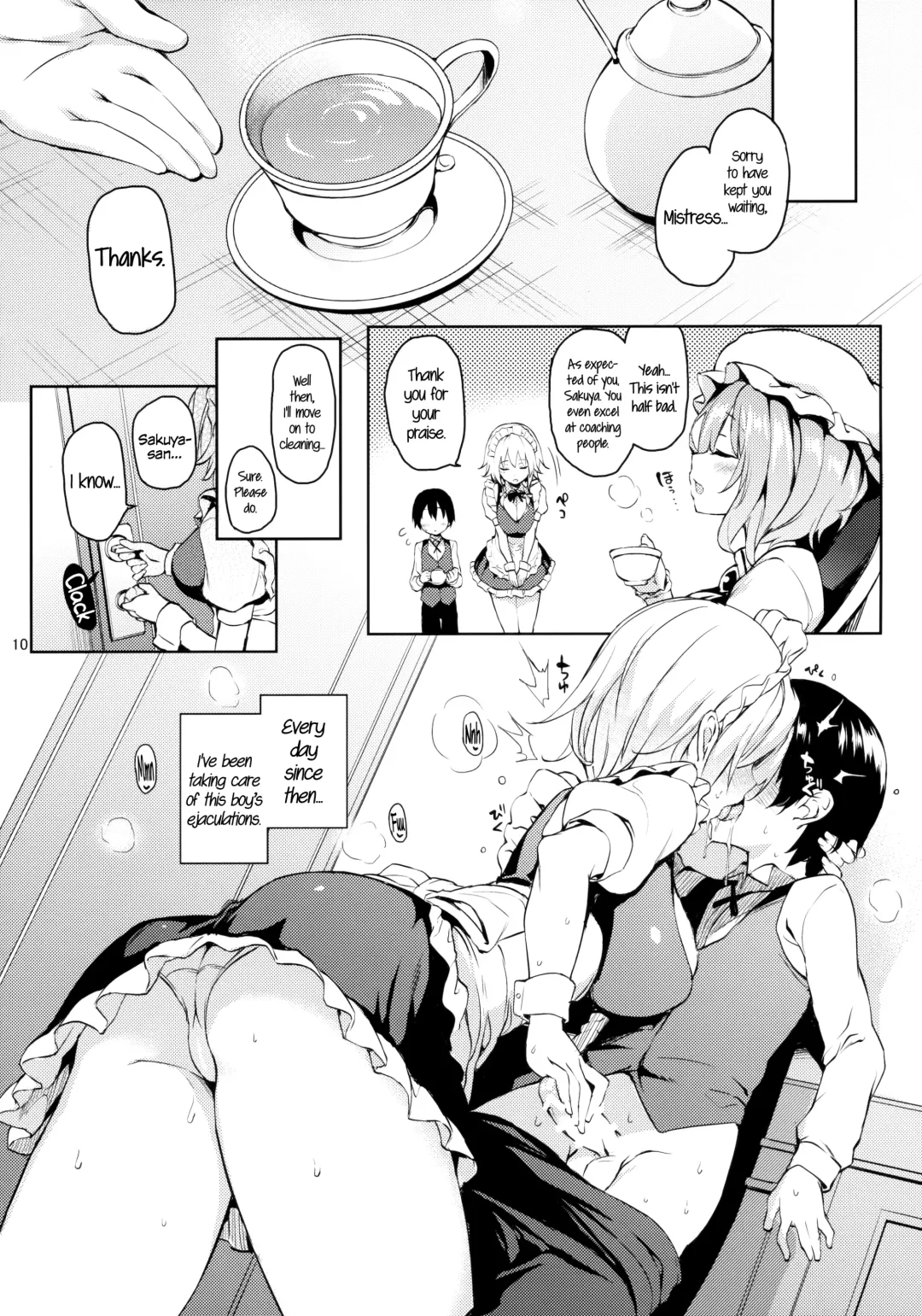 [Michiking] Shasei Kanri Shite Kudasai Sakuya-san! | Take Care of My Ejaculations Please, Sakuya-san! Fhentai - Page 9