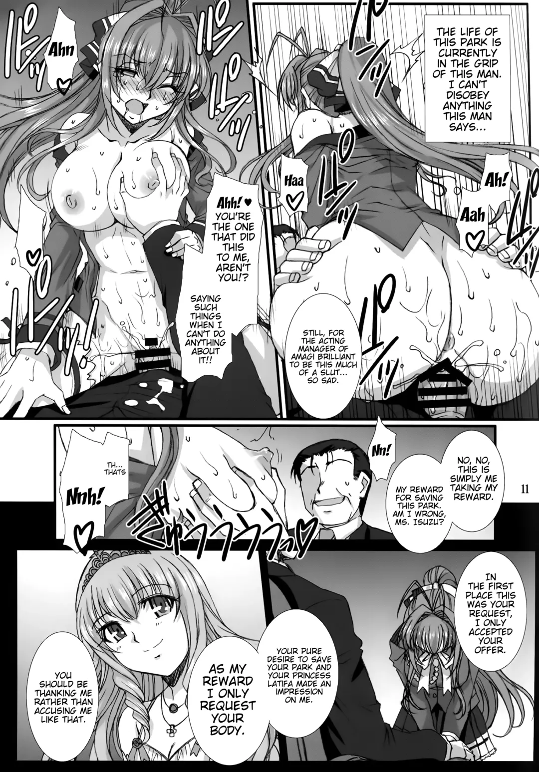 [B-river] Shihainin Daikou no Tsutome -Sento Isuzu no Inran Choukyou Nisshi- | Acting Manager's Duty -Sento Isuzu's Lewd Training Diary- Fhentai - Page 10
