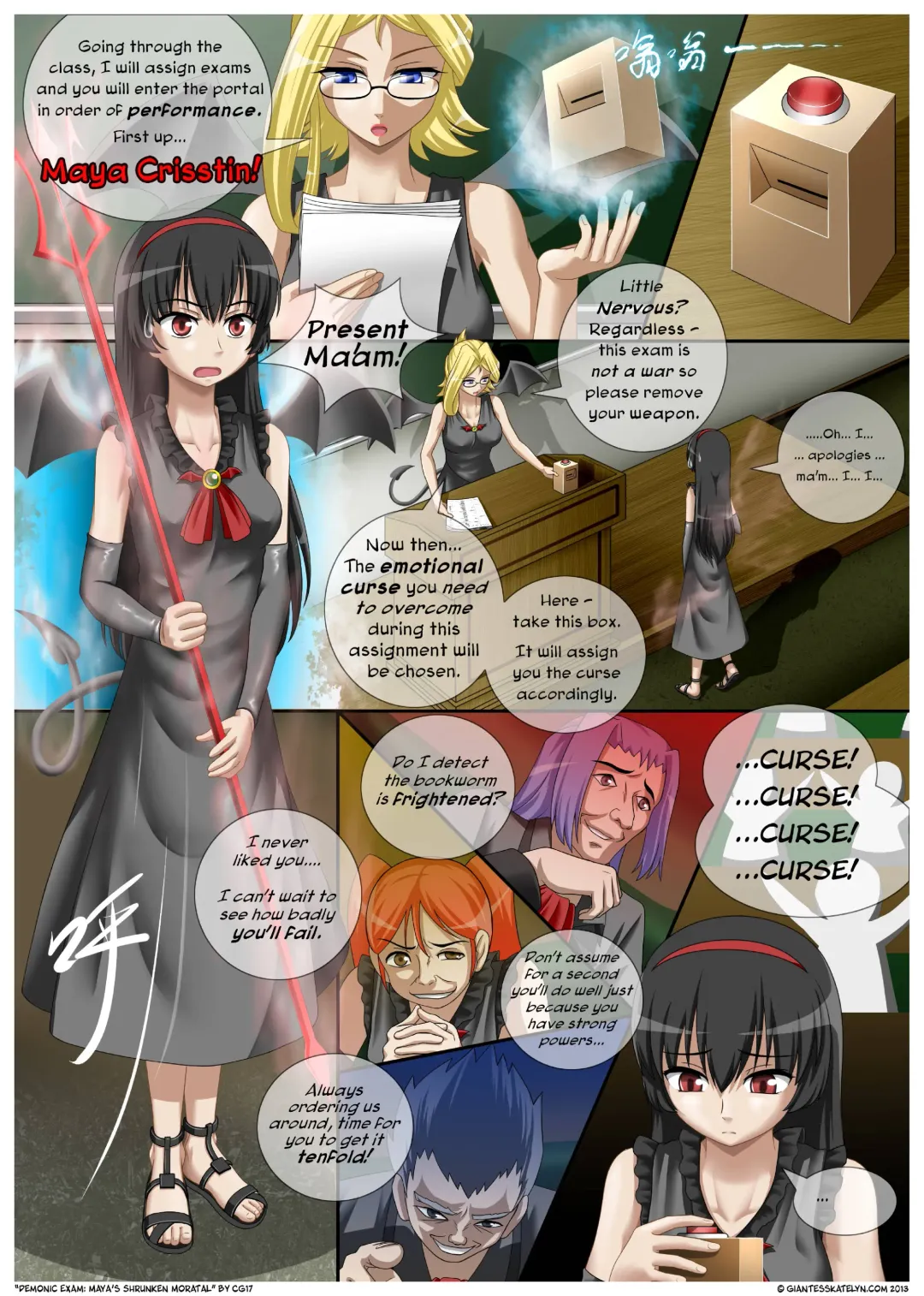 [Cg17] Demonic exam 1 Maya's Shrunken Mortal Fhentai - Page 5