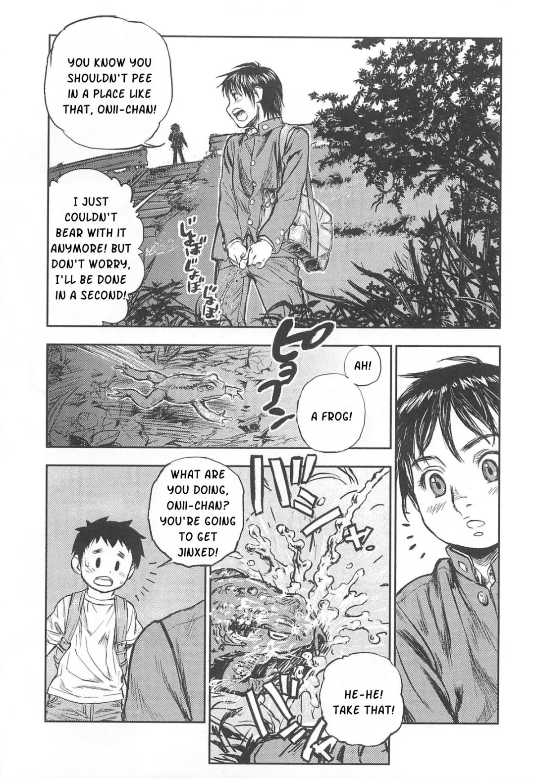 [Ohba Yohkyoh] Kaeru no Tsura ni.... | in the face of a frog... Fhentai.net - Page 1