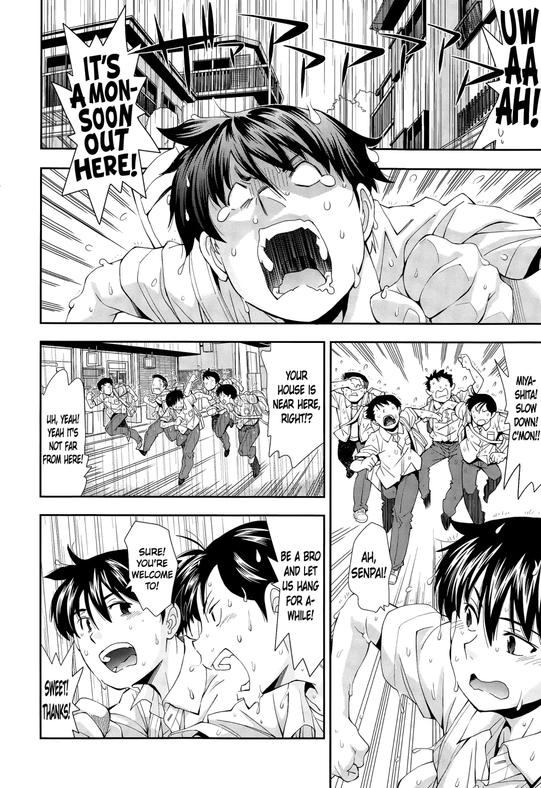 [Ryoumoto Hatsumi] Amefuri no Gogo wa, Minna de | A Rainy Afternoon with Friends Fhentai - Page 2