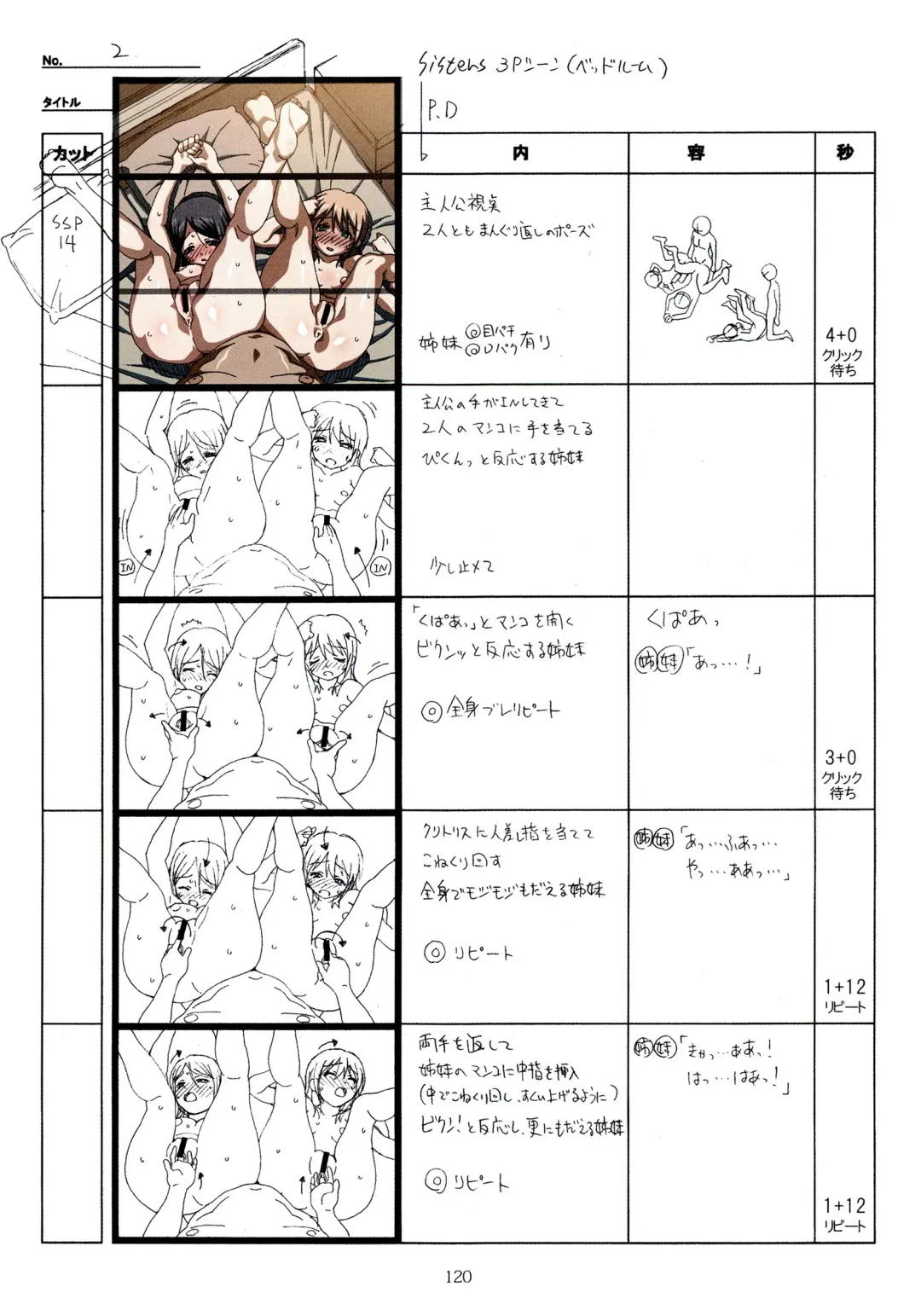 [Taki Minashika] SISTERS -Natsu no Saigo no Hi- H Scene All Part Storyboard Fhentai - Page 120