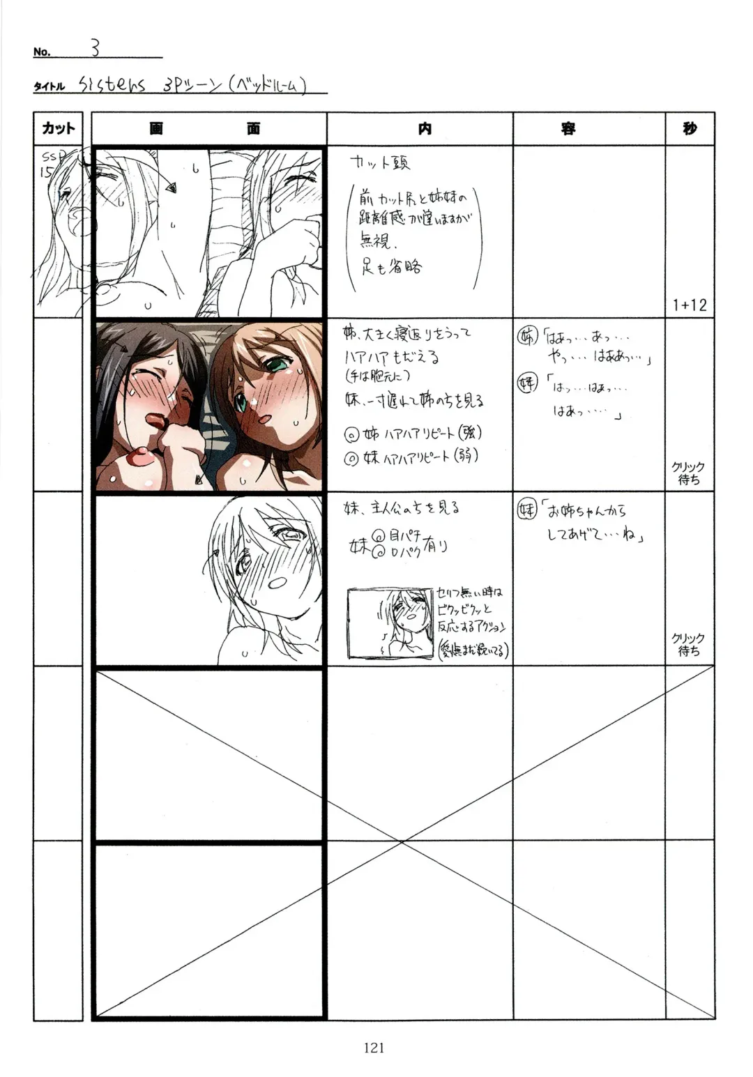 [Taki Minashika] SISTERS -Natsu no Saigo no Hi- H Scene All Part Storyboard Fhentai - Page 121
