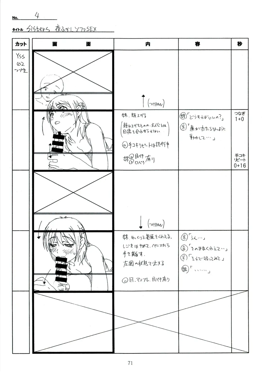 [Taki Minashika] SISTERS -Natsu no Saigo no Hi- H Scene All Part Storyboard Fhentai - Page 71
