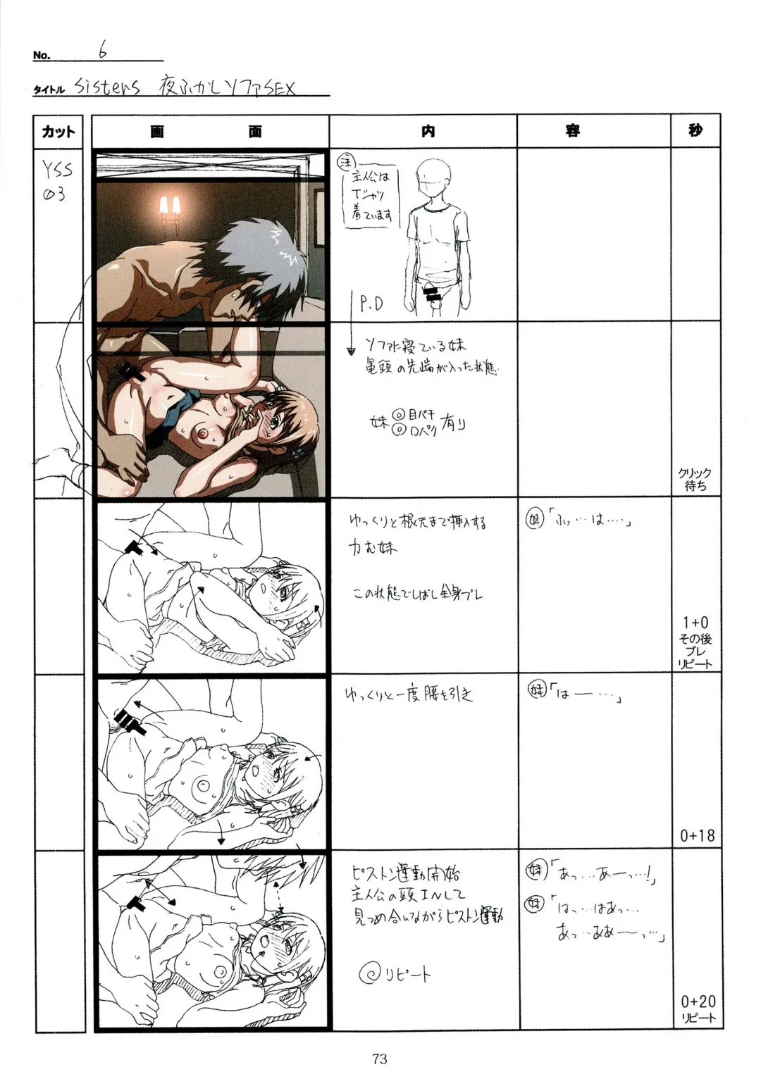 [Taki Minashika] SISTERS -Natsu no Saigo no Hi- H Scene All Part Storyboard Fhentai - Page 73
