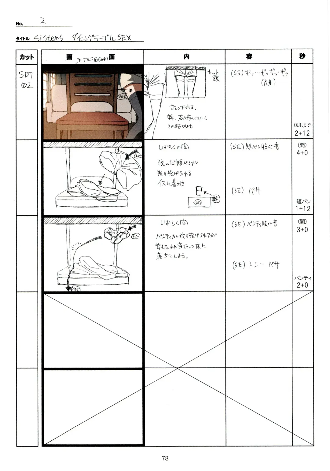 [Taki Minashika] SISTERS -Natsu no Saigo no Hi- H Scene All Part Storyboard Fhentai - Page 78