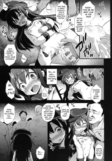 [Kokutou Nikke] Kanmusu Chakunin Zenya - Akatsuki Ryoujoku Enkai Rinkan | Eve of Ship Girls Pregnancy - Akatsuki's Gang Rape Banquet Fhentai - Page 14