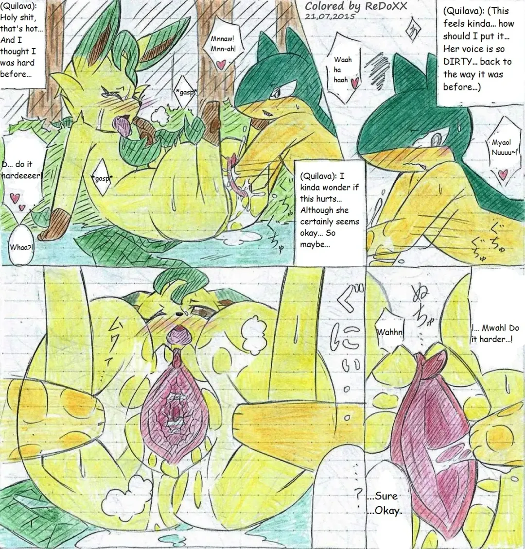 Leafeon X Quilava Fhentai - Page 34