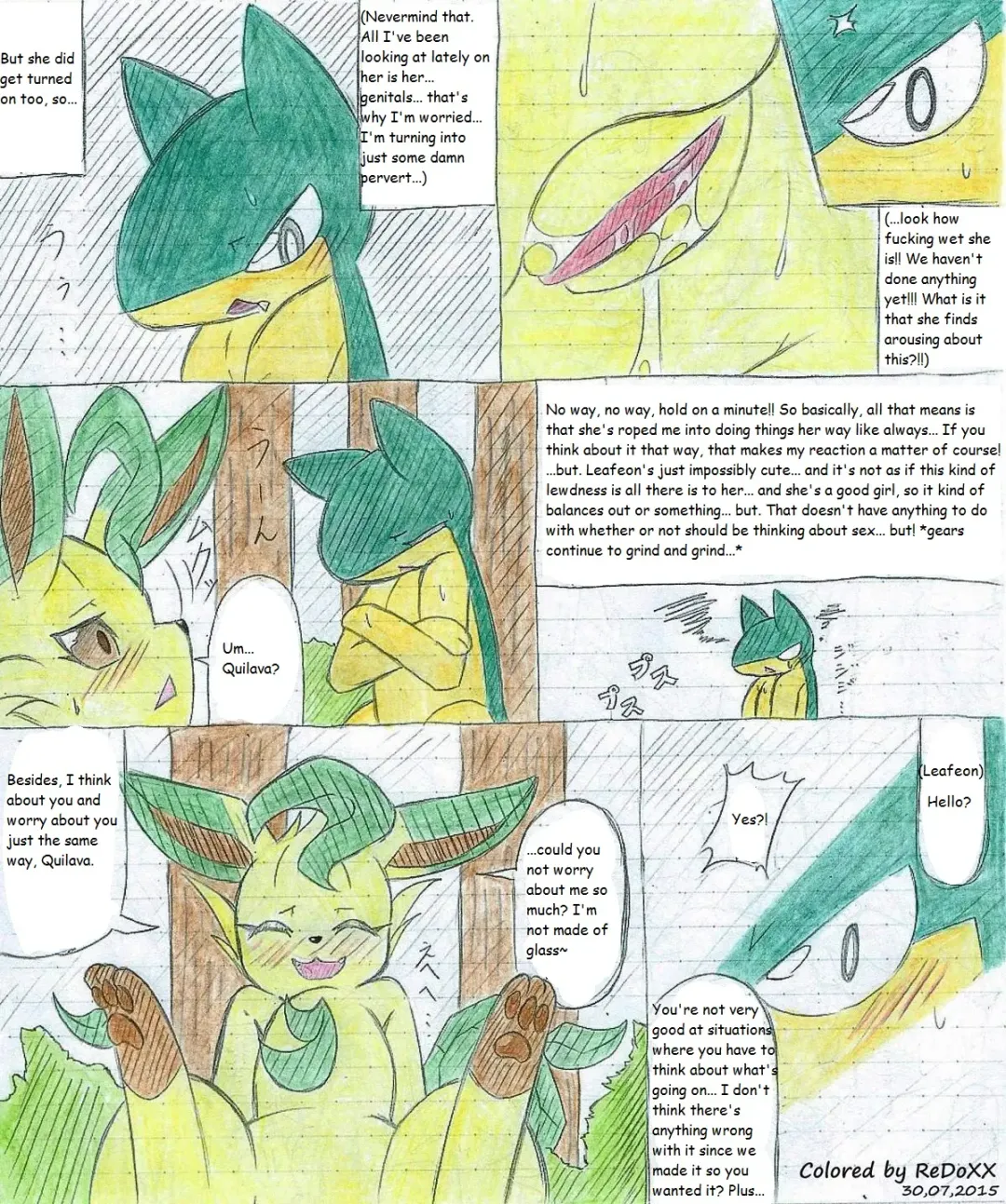 Leafeon X Quilava Fhentai - Page 42