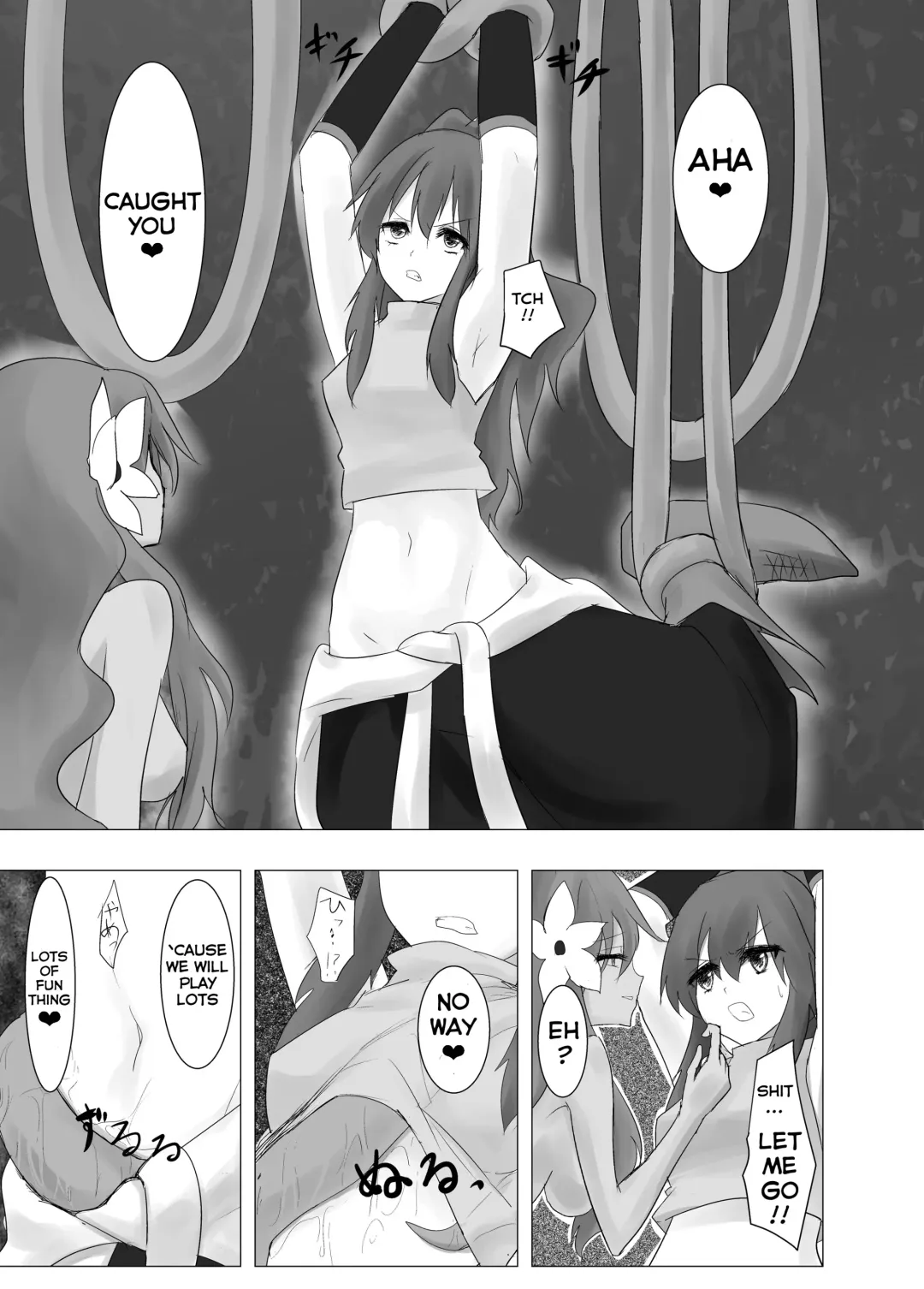 [Stealth Moko] Jingai Lez Rape -Alraune Hen- | Jingai Lez Rape -Alraune Story- Fhentai.net - Page 13