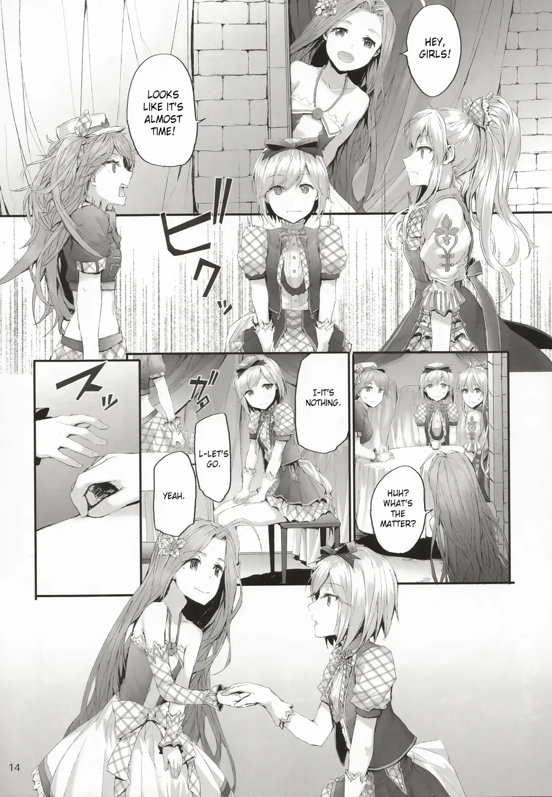 [Sumiya] Kikuushi Idol no Gakuya Urabanashi | Sky Knight Idols' Backstage Story Fhentai.net - Page 14