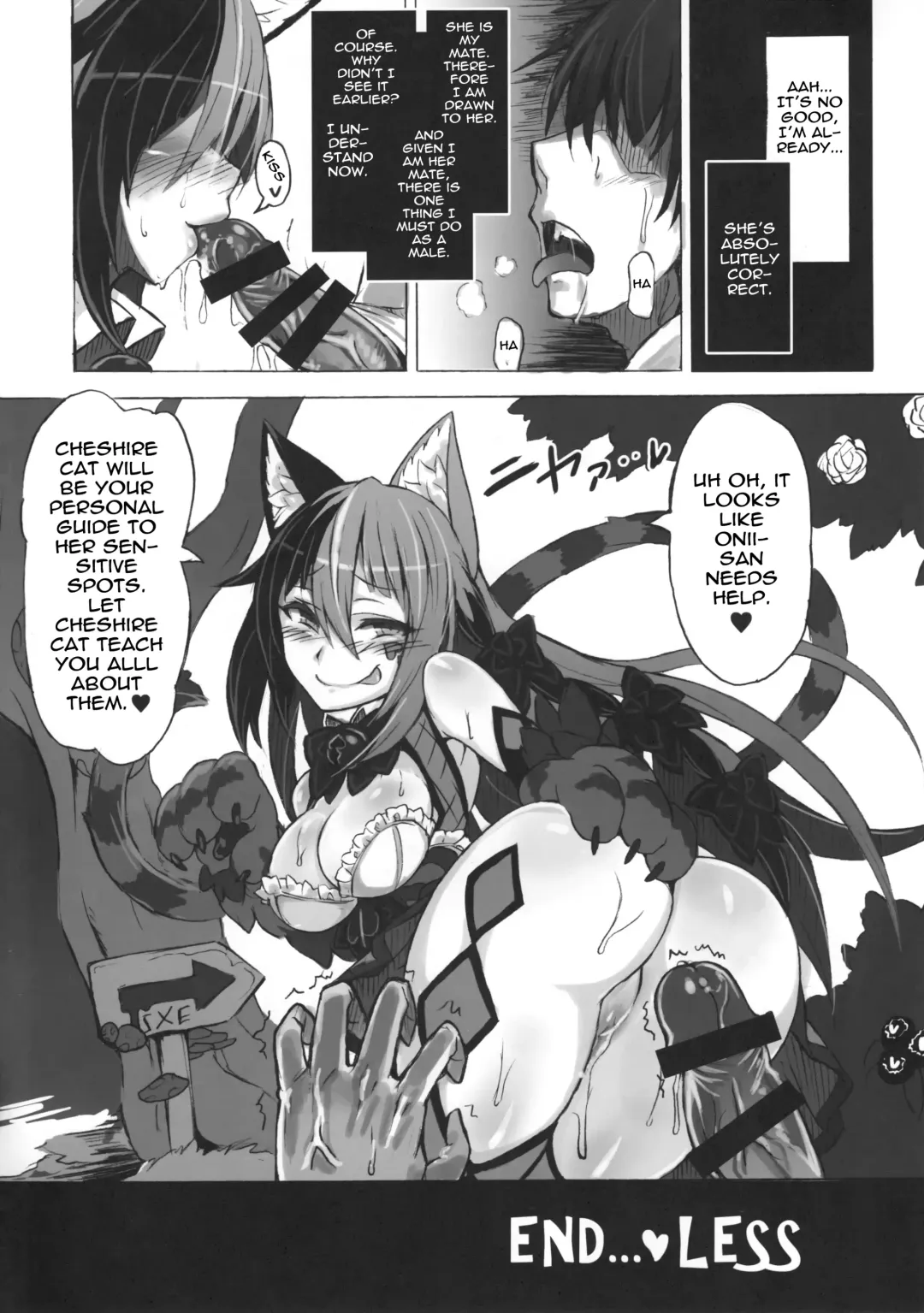 [Kenkou Cross] Mamono Musume Zukan Higai Houkoku ~Cheshire Neko no Oidemase Fushigi no Kuni~ | Monstergirl Encyclopedia Damage Report ~Cheshire's Welcome to Wonderland~ Fhentai - Page 22