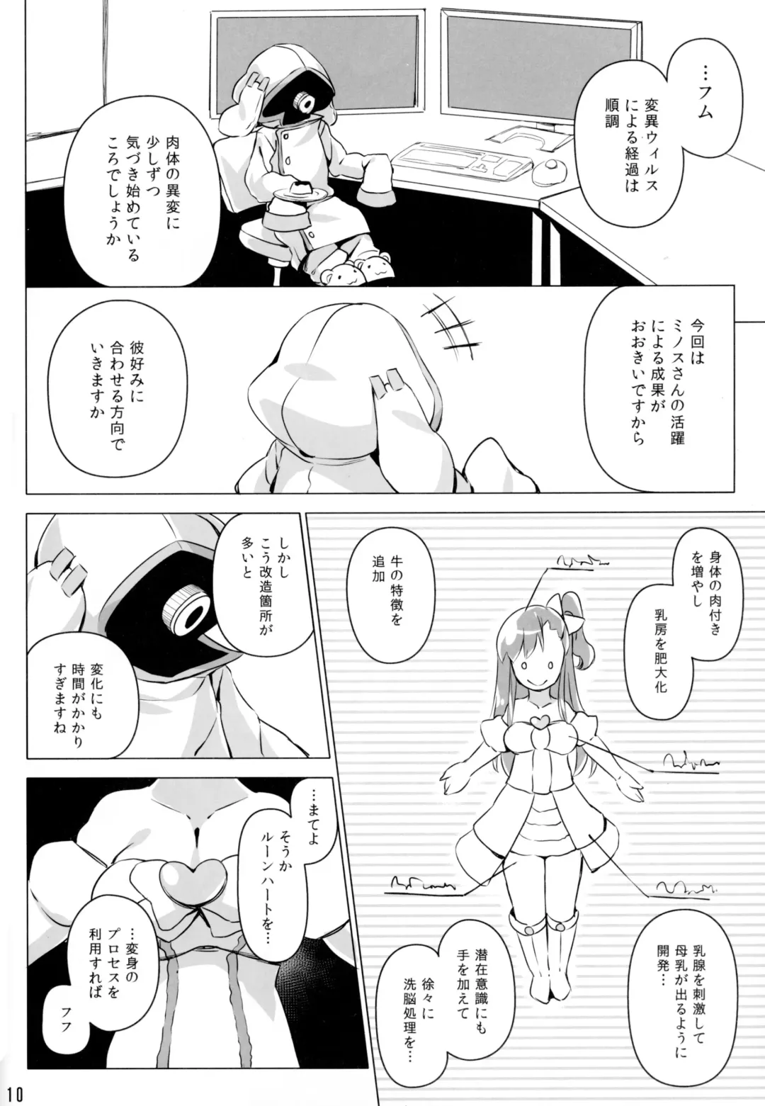 [Hansharu] Runeheart Break! -Hangyuuka Heni Virus no Wana- Fhentai - Page 10