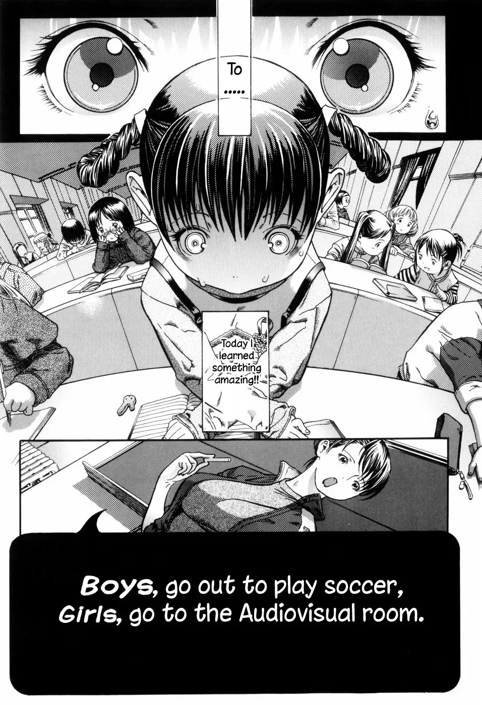 [Ashika] Danshi wa Koutei de Soccer Joshi wa Shichoukakushitsu e | Boys, go out to play soccer. Girls, go to the audiovisual room Fhentai - Page 1