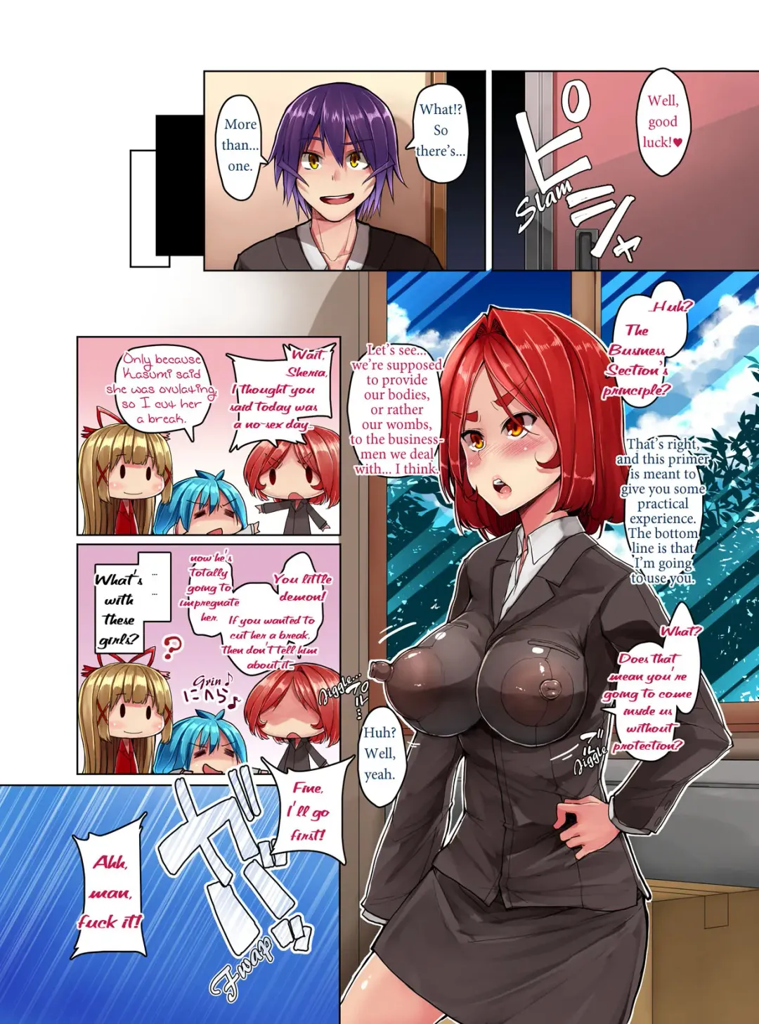 [Eizan] Honjitsu, Seikouka ni Idou ni Narimashita. | Everyday is orgy day! Welcome to the sex office Fhentai.net - Page 44