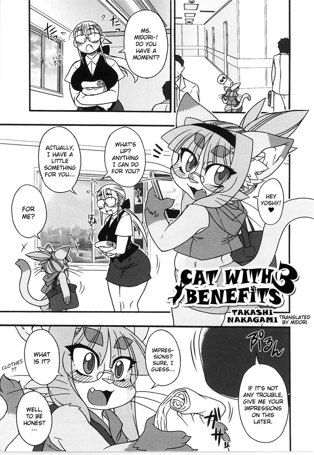 [Nakagami Takashi] Neko Kano no Midori-san 3 | Cats With Benefits 3 Fhentai - Page 1