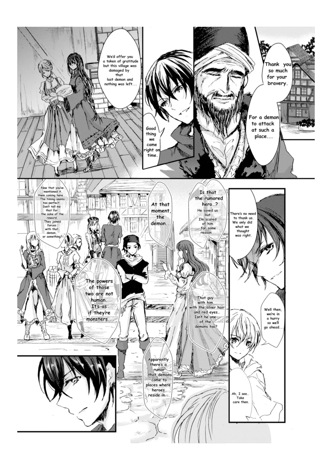 [Aji Pontarou] Waga Tsuma to Nare Yuusha yo | The Demon king and his bride Fhentai - Page 2