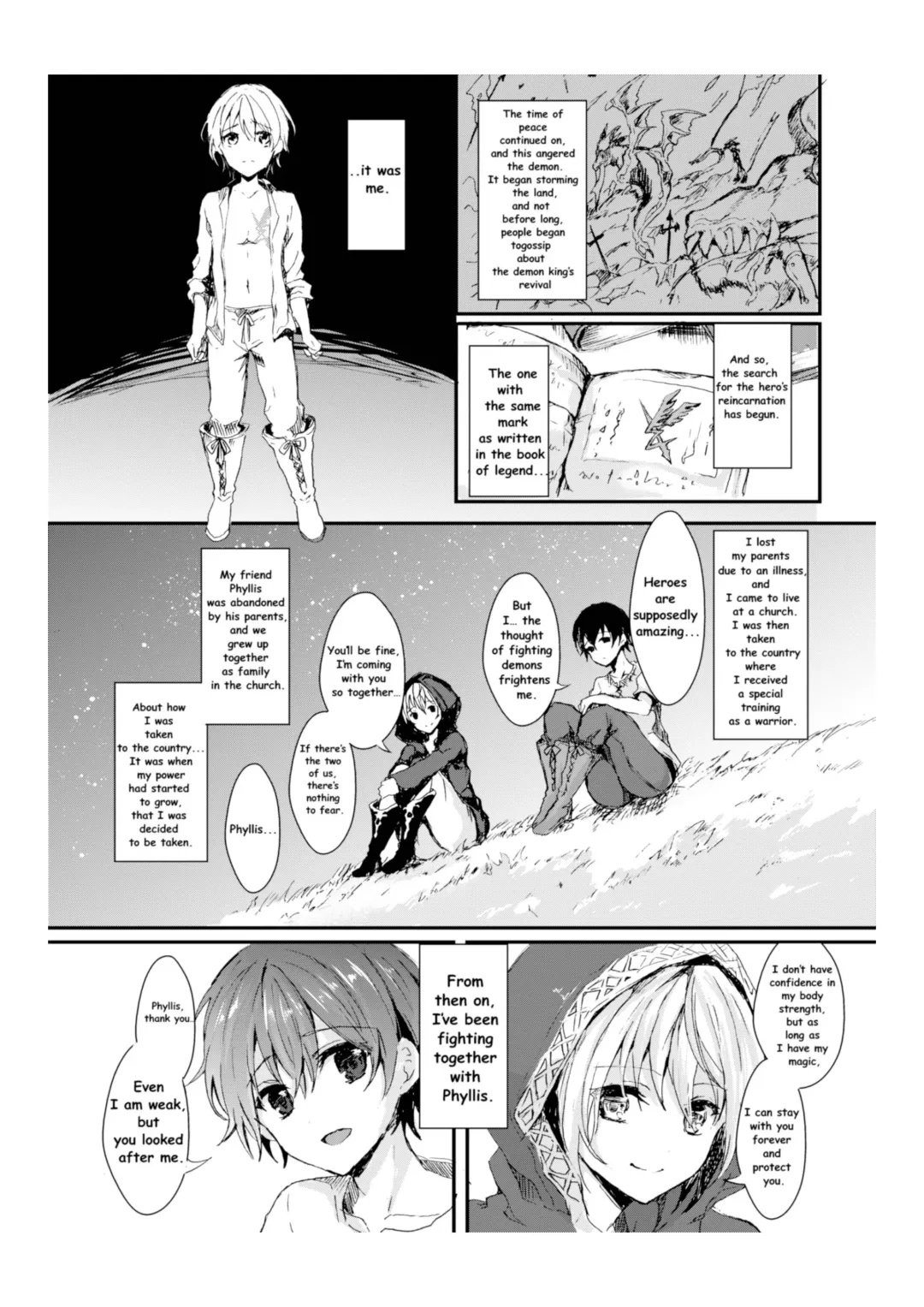 [Aji Pontarou] Waga Tsuma to Nare Yuusha yo | The Demon king and his bride Fhentai - Page 4