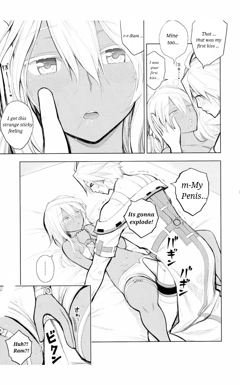 [Porosuke] Sin-kun no Hatsu Shasei wa Ram-chan no Naka de do byu byu byu Fhentai - Page 7