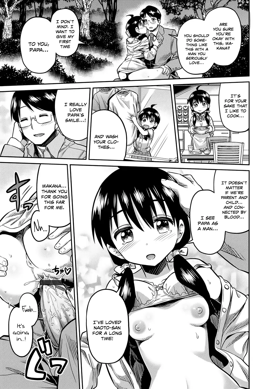 [Hinotsuki Neko] Kinshinsoukan no Yoru - Chichi to Musume ga Kouen de... | Night of Incest - Father and Daughter at a Park... Fhentai.net - Page 11