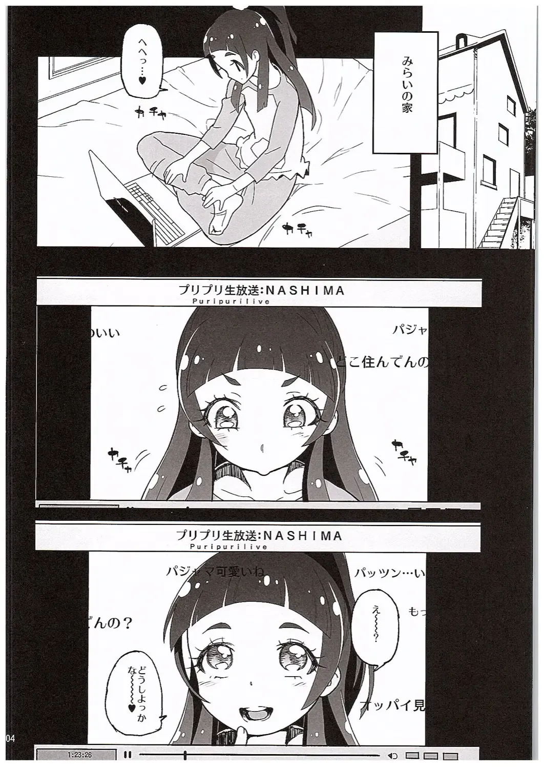 [Yamashita Kurowo] Amanogawa Kirara Riko to Mirai to Ero Nama Haishin Shoubu Anal demo Nan demo Misetekureru Choroi Namanushi ga PreCure datta Ken. Fhentai - Page 3