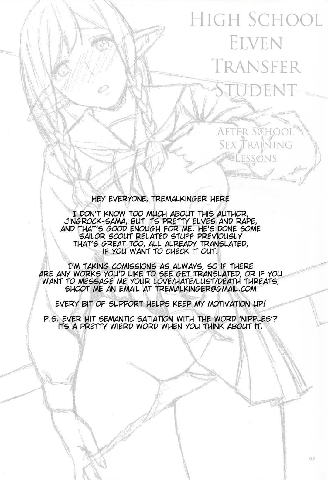 [Jingrock] Tenkousei JK Elf -Houkago Choukyou Jugyou- | High School Elven Transfer Student -After School Sex Training Lessons- Fhentai - Page 3
