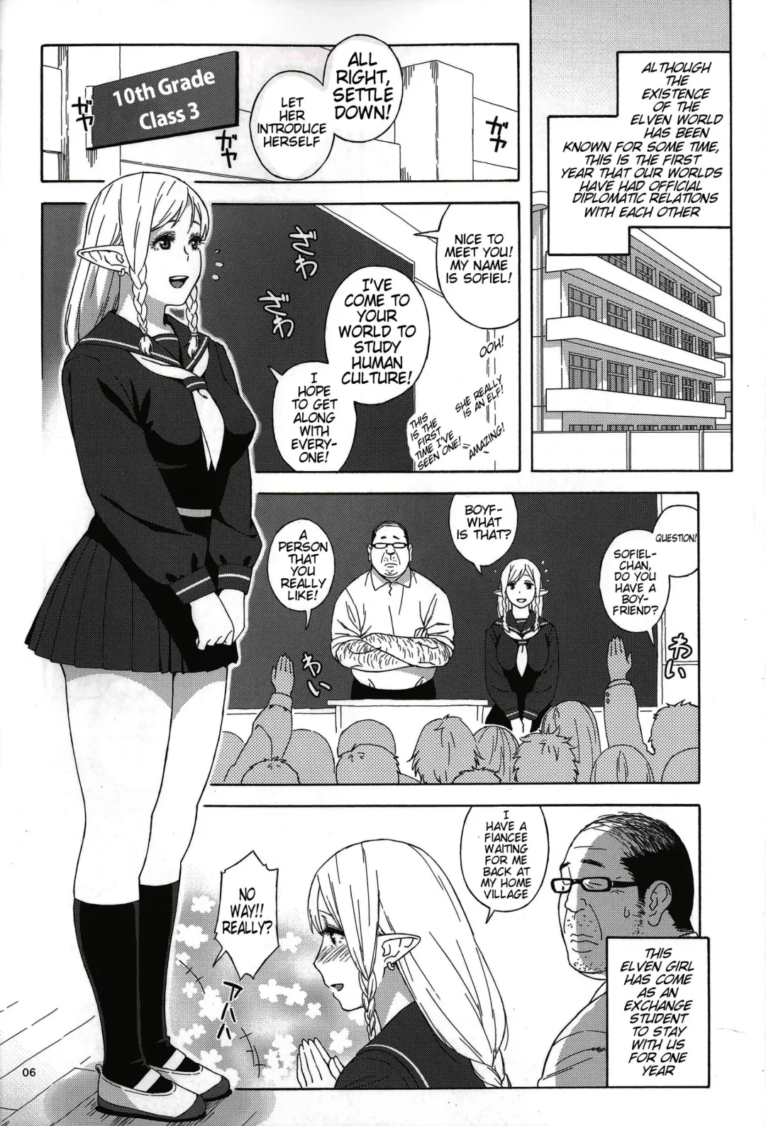 [Jingrock] Tenkousei JK Elf -Houkago Choukyou Jugyou- | High School Elven Transfer Student -After School Sex Training Lessons- Fhentai - Page 6