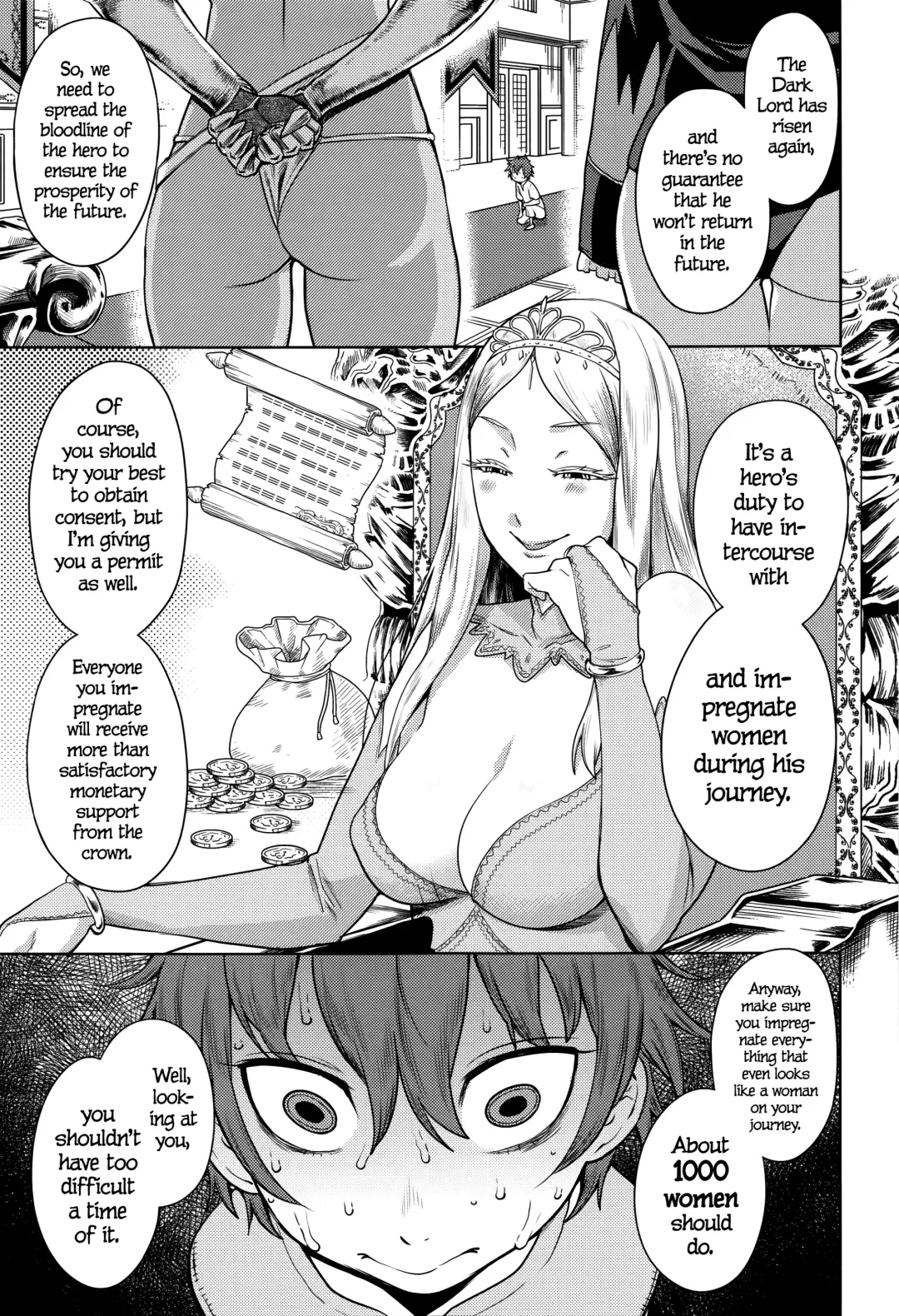 [Agata] ChinTrai Quest -Shota Yuusha no Haramase Chin Douchuu- | Dick Training Quest ~Little Hero's Conception Journey~ Fhentai - Page 5