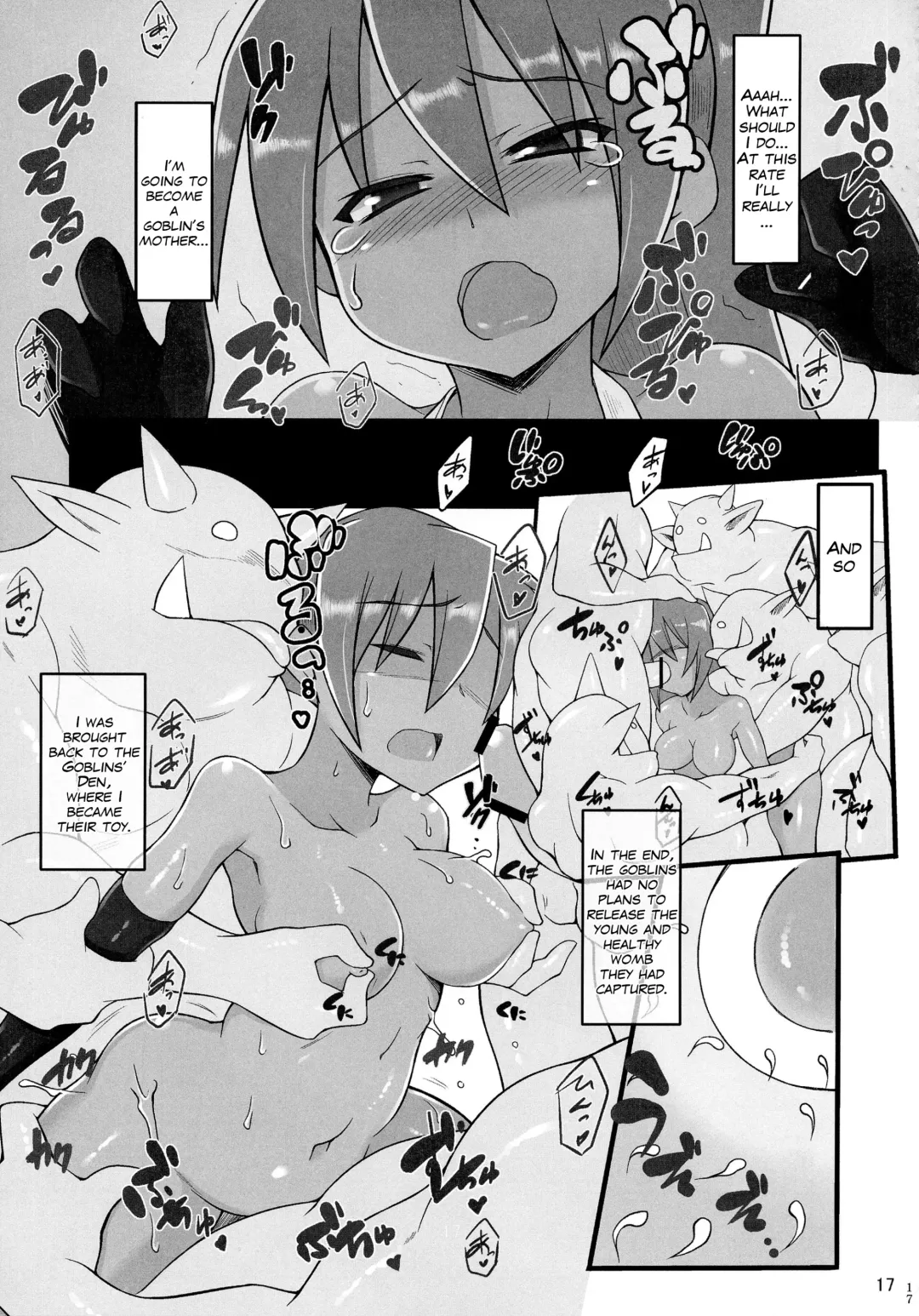 [Maboku] Nanako-chan ga Osukusai Goblin-domo no Kyouyou Botai ni Sarete Haramasaremakuru Hon!! Fhentai - Page 17