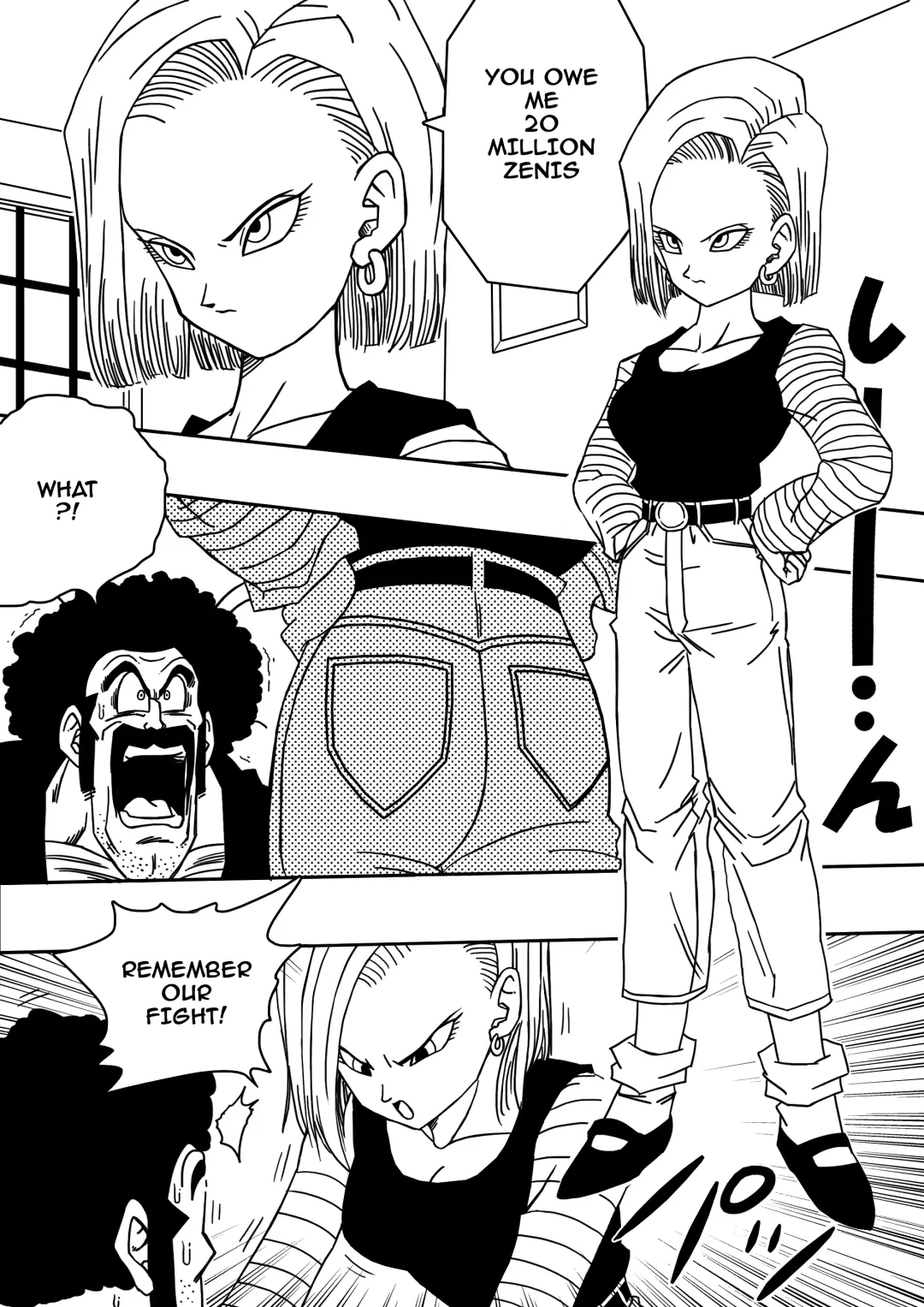 [Yamamoto] 18-gou to Mister Satan!! Seiteki Sentou! | Android N18 and Mr. Satan!! Sexual Intercourse Between Fighters! Fhentai.net - Page 3