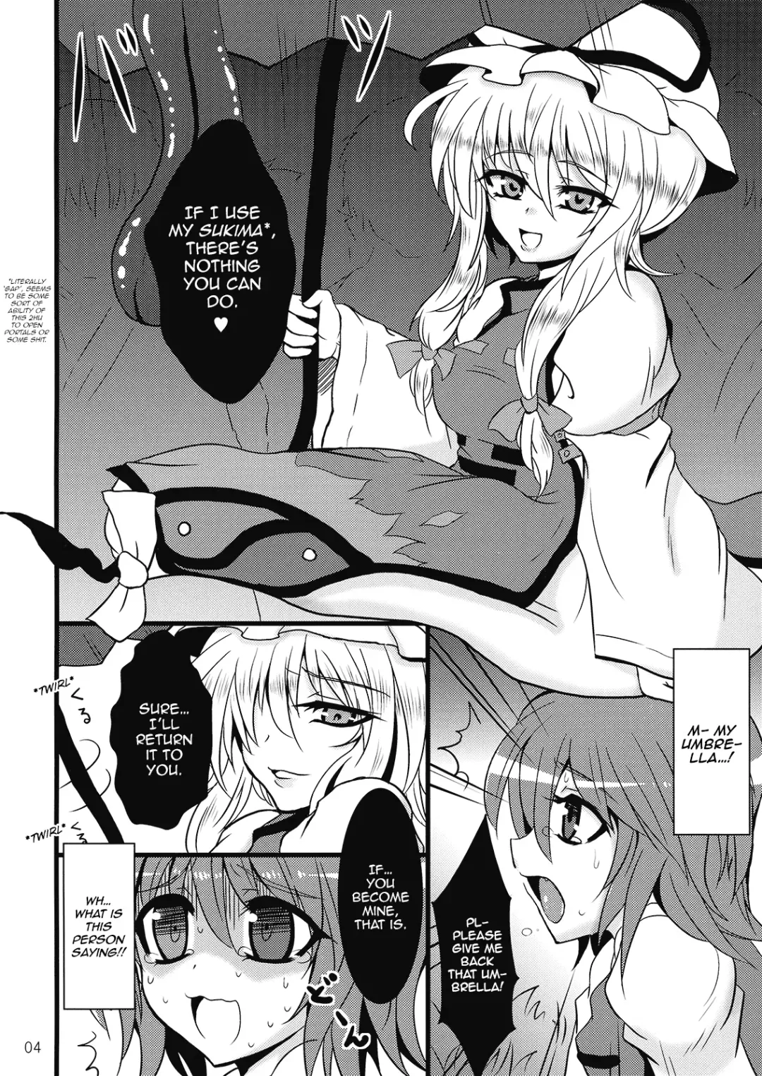 [Sanwaribiki - Yukimachi Tounosuke] Kasamusume Ryoujoku Goudou "Cuffs" Fhentai - Page 4