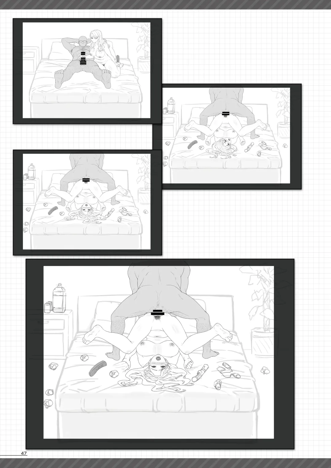 [Hamashima Shigeo] "Tsuyatsuya" Kokujin Tsuma Gengashuu Fhentai - Page 46