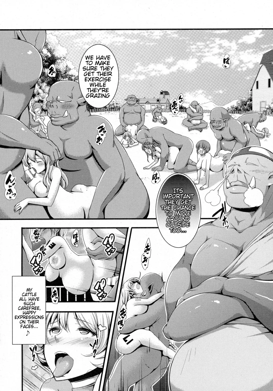 [Bosshi - Tokei Usagi] Kevin-san no Milk Bokujou | Kevin The Orc's Dairy Farm Fhentai - Page 12