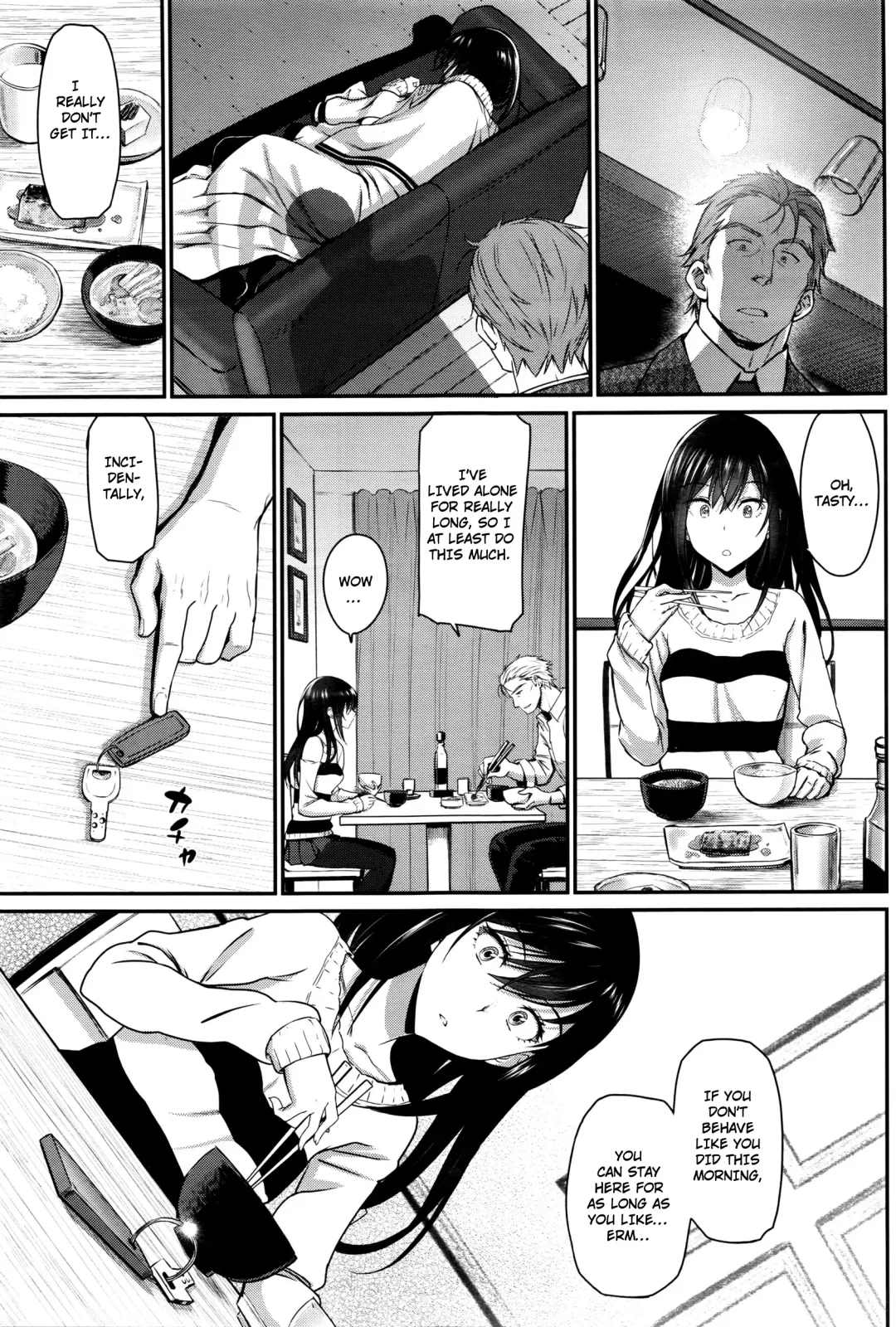 [Miyabi] Watashi no Suki na Oji-san x Ore no Suki na Iede Shoujo Jou | My beloved Mister & My beloved Runaway Girl Ch. 1 Fhentai - Page 15