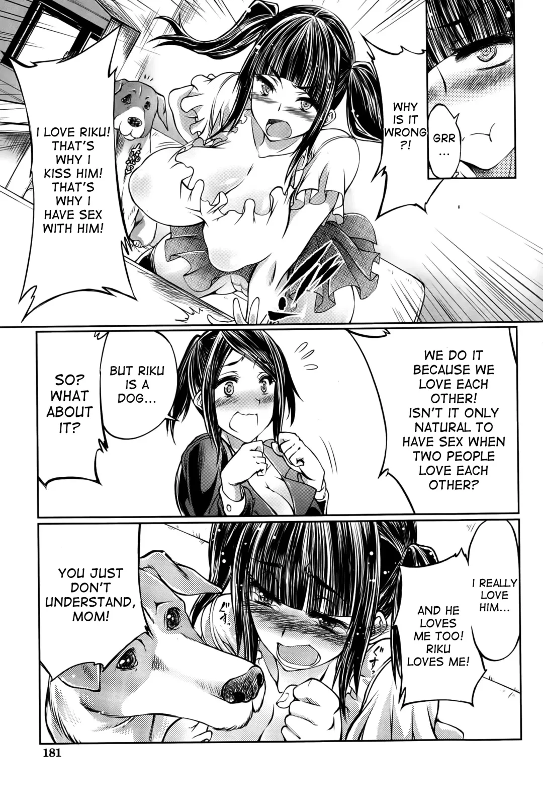 [Tenzen Miyabi] Musume no Kareshi wa Wan-chan?! Okaasan Yurushimasen! | My Daughter's Boyfriend is a dog. As her mother, I won't allow it! Fhentai.net - Page 9