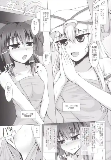 [Toono Suika] Yakumo Yukari to Fuuzoku de Shitai! W Shinjin Kyouiku Hakurei Reimu Hen Fhentai - Page 4