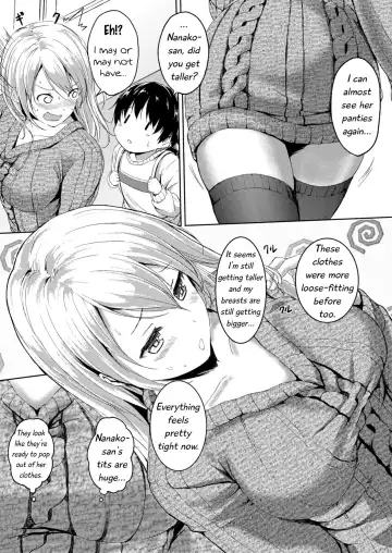 [Hachimitsu] 190cm↑ Choushin Onee-san to Taikakusa Icha Love Jikan | 190cm↑ Size Difference "Icha Love" Time with a 190cm Tall Onee-san Fhentai.net - Page 8