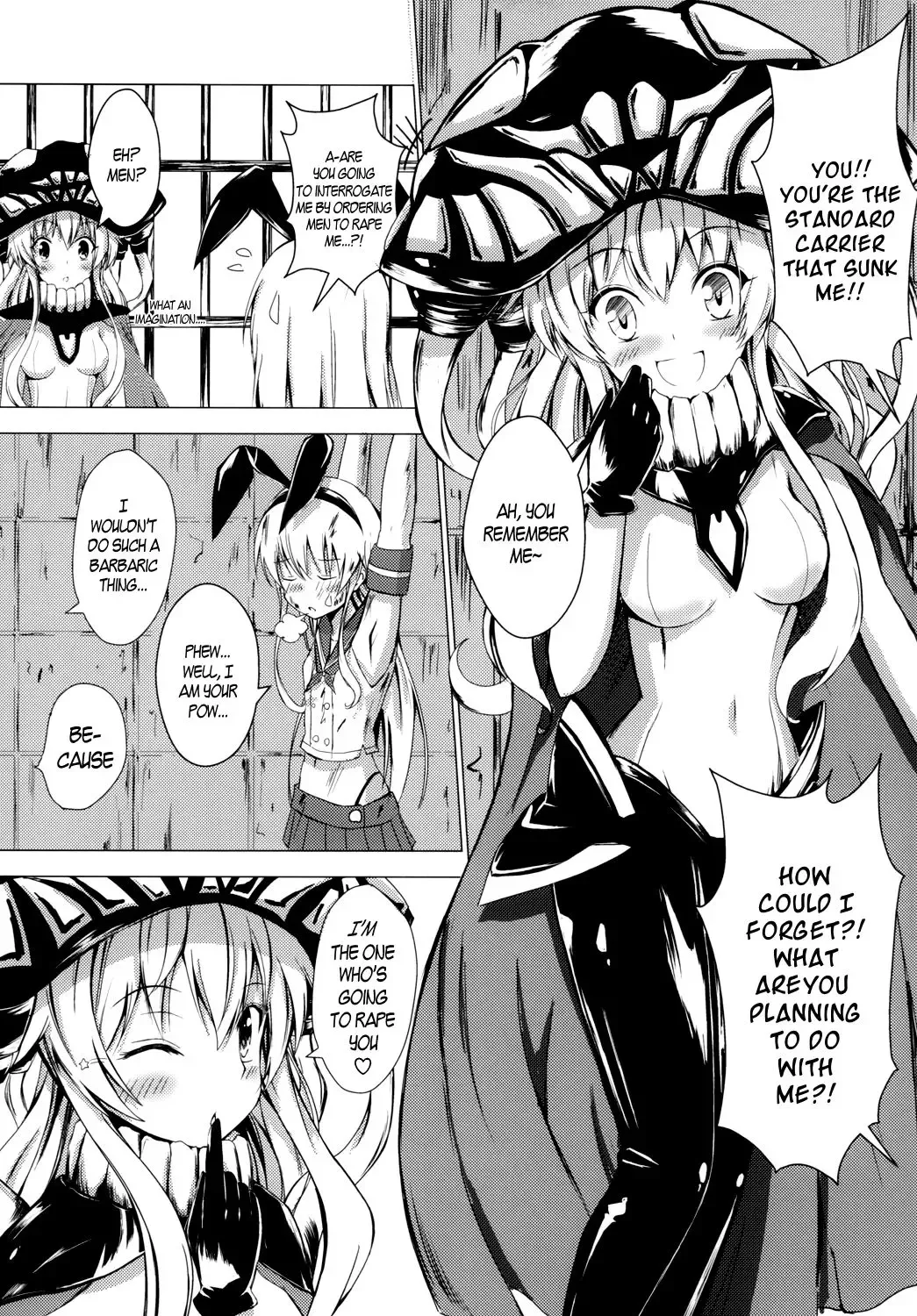 [Aikawa Ryou] Kuubo Wo-Kyuu-chan no Shimakaze Yuri Dorei Choukyou 1 | Standard Carrier Wo-Class Shimakaze's Yuri Slave Training 1 Fhentai - Page 6