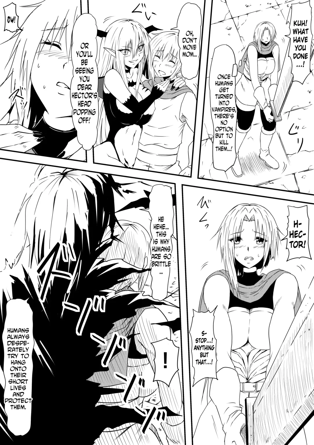 Kyuuketsuki ni Kanzen Haiboku Shita Vampire Hunter Oyako ga Musuko no Mae de Okasare Kyuuketsuki-ka Shite Shimau Haha no Hanashi Fhentai - Page 14