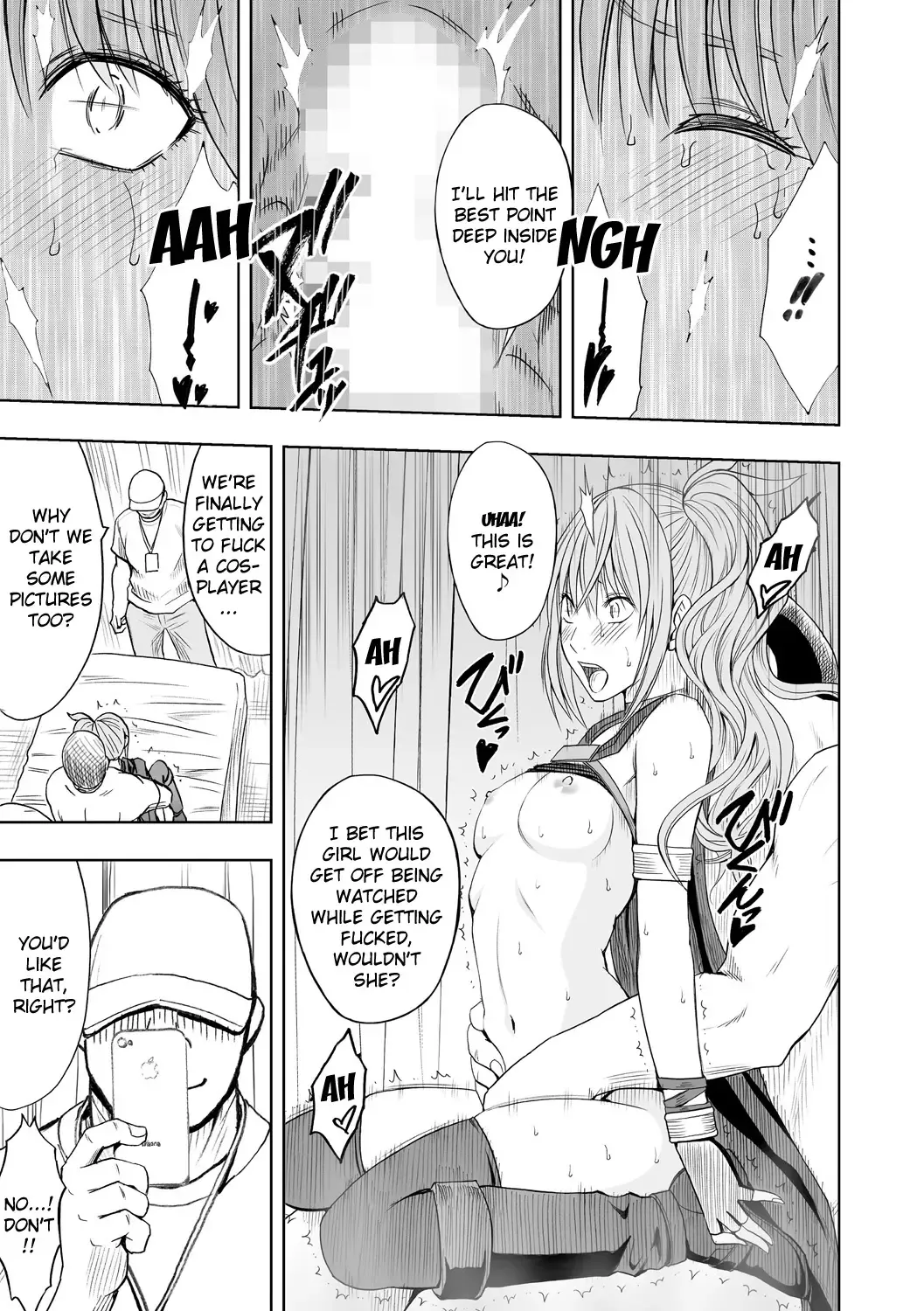 [Crimson] Cosplayer Kyousei Zecchou ~Kutsujoku no Yagai Satsueikai~ Ch. 4 Fhentai - Page 7