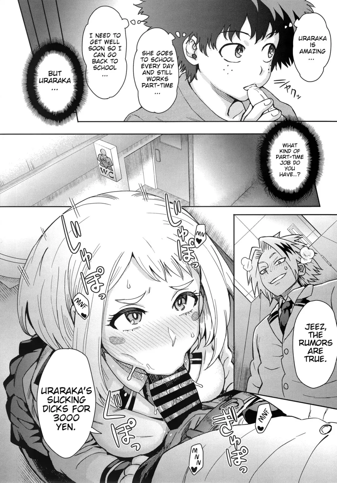 [Itou Eight] Uraraka Ura Fuuzoku | Uraraka's Behind-the-Scenes Prostitution Fhentai - Page 4